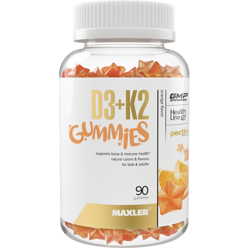 ���� Maxler D3+K2 Gummies, 270 �, 90 ��., ��������, ������ ������