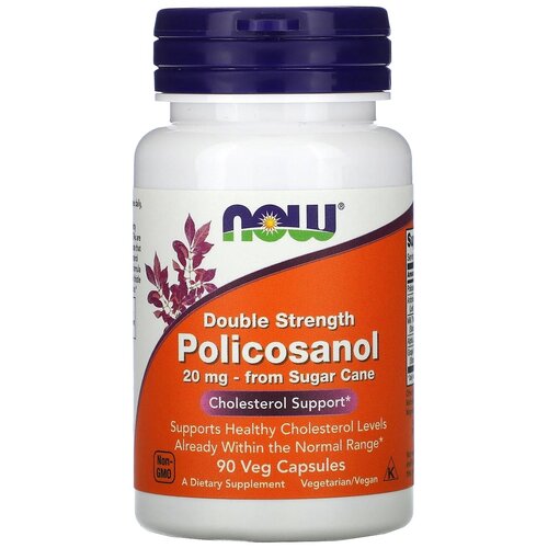 ���� NOW Double Strength Policosanol (�����������) 20 �� 90 ������, ������ ������