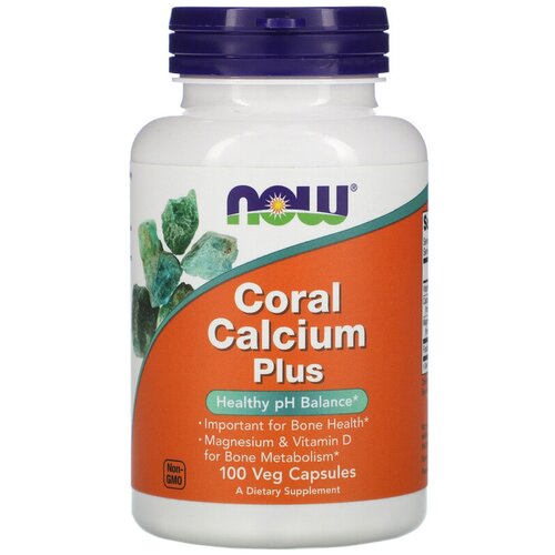 ���� ������� NOW Calcium Coral Plus, 210 �, 100 ��., ������ ������