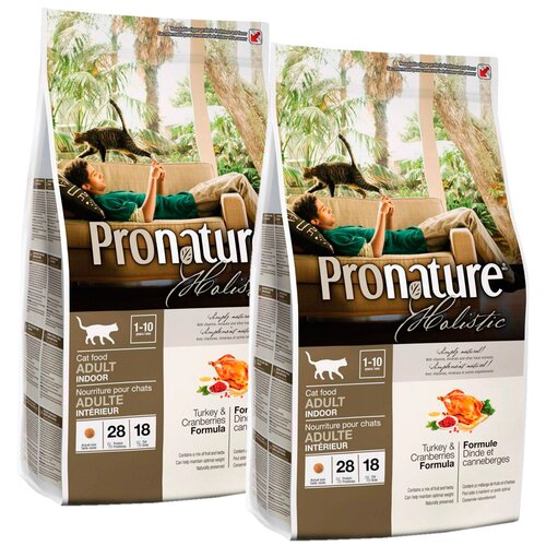  PRONATURE HOLISTIC CAT ADULT INDOOR          (0,34 + 0,34 )   -     , -,   