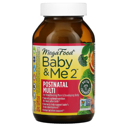 ���� MegaFood, Baby & Me 2, �������������� ��� ������������� �������, 120 ��������, ������ ������