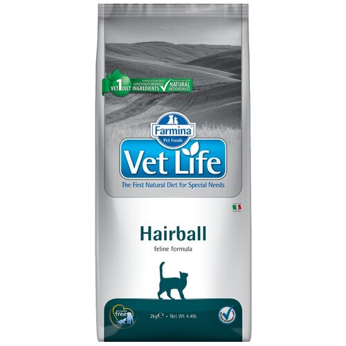  Farmina Vet Life Cat Hairball          - 10    -     , -,   