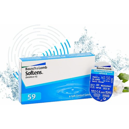    Bausch & Lomb SofLens 59, 6 ., R 8,6, D -5,75   -     , -  