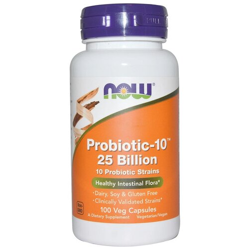   NOW Probiotic-10 25 Billion, 350 , 100 .   -     , -  