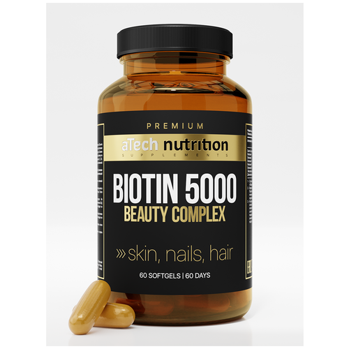   aTech Nutrition Premium Biotin Beauty Complex, 1.4 , 60 .   -     , -  