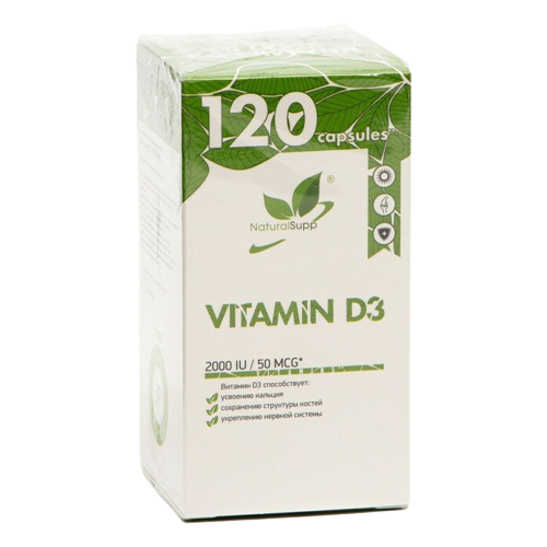  NaturalSupp Vitamin D3 ., 2000 ME, 0.1 , 120 .   -     , -  