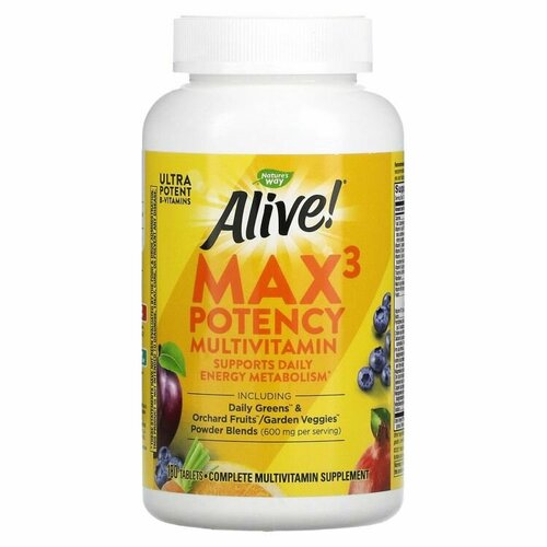 ���� Nature's Way Alive! Max3 Potency (���������������� �������� ��� ���������� ������) 180 ��������, ������ ������