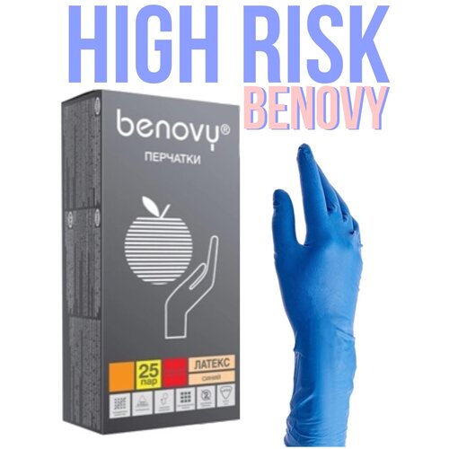 ���� �������� ��������� BENOVY Latex High Risk ���������� ���������. 25 ���, 50��, S, ������ ������