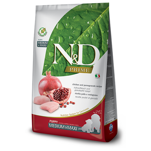   N&D PRIME LINE   CHICKEN&POMEGRANTE Puppy medium&maxi, 2,5   -     , -,   