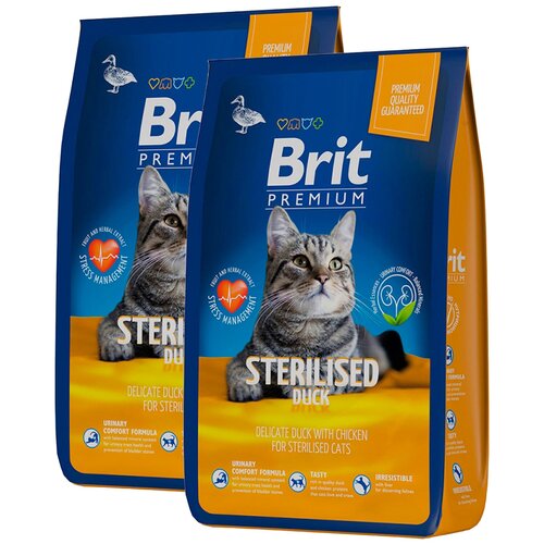  BRIT PREMIUM CAT DUCK & CHICKEN            (0,8 + 0,8 )   -     , -,   