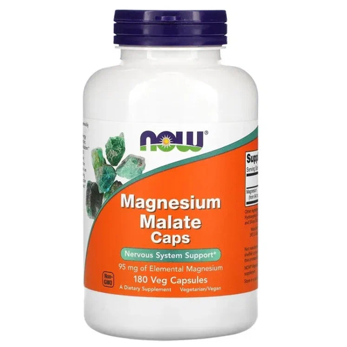 ���� NOW Magnesium Malate Caps 180 veg capsules (������ �����), ������ ������