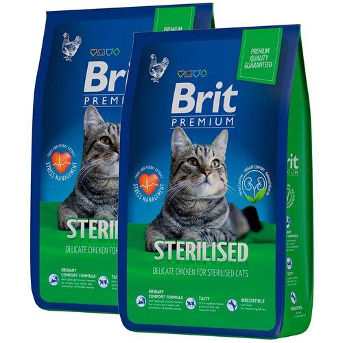  BRIT PREMIUM CAT STERILISED CHICKEN          (0,4 + 0,4 )   -     , -,   