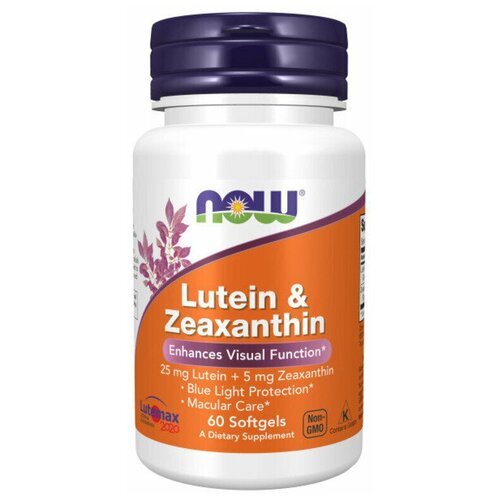 ���� NOW Lutein and Zeaxanthin 60 ����� / ��� ������ � ���������� 60 ��������, ������ ������