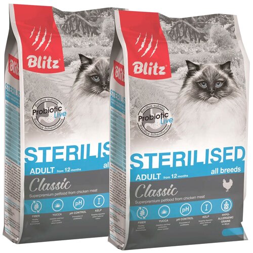  BLITZ CLASSIC ADULT CAT STERILISED CHICKEN          (2 + 2 )