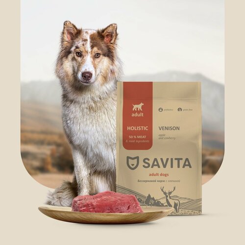  SAVITA        , GRAIN FREE ADULT, Venison & Potato,18   -     , -  