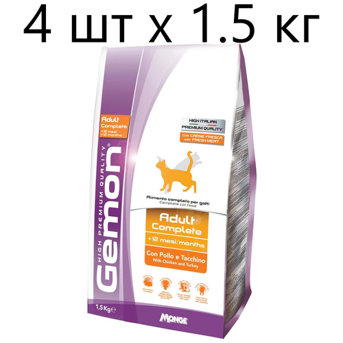      Gemon Cat Adult con Pollo e Tacchino,   , 4   1.5 