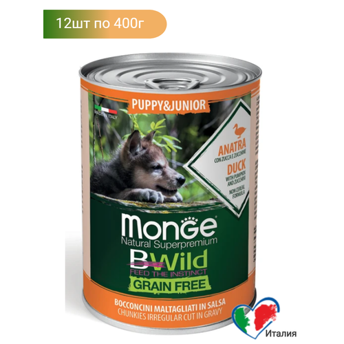         Monge Dog BWild GRAIN FREE Puppy&Junior ,      ,  12   400    -     , -  