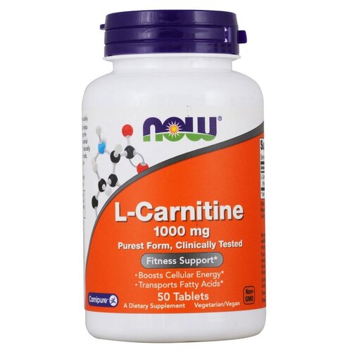 ���� �������� NOW L-Carnitine, 1000 ��, 50 ��., ������ ������