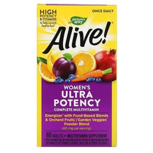 ���� �������� Nature's Way Alive! Once Daily Women's Ultra Potency Multi-Vitamin, 230 �, 60 ��., ������ ������