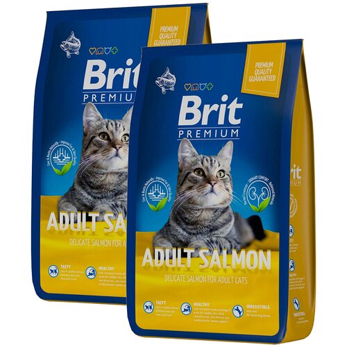  BRIT PREMIUM CAT ADULT SALMON      (8 + 8 )   -     , -,   