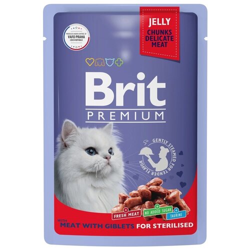   Brit Premium Sterilised Meat & Giblets ( )   ,    , 85  x 14    -     , -,   