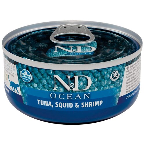  FARMINA CAT N&D OCEAN TUNA, SQUID & SHRIMPS      ,    (70   12 )   -     , -,   