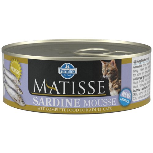   Farmina Matisse Sardine Mousse ()    , 85  x 12    -     , -,   