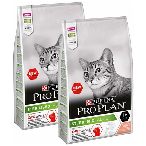    PRO PLAN CAT OPTISENSES STERILISED SALMON                (10 + 10 )   -     , -,   