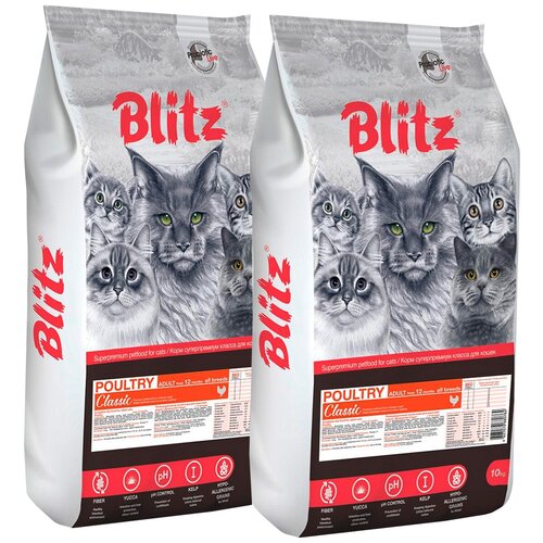  BLITZ CLASSIC ADULT CAT POULTRY      (10 + 10 )   -     , -,   