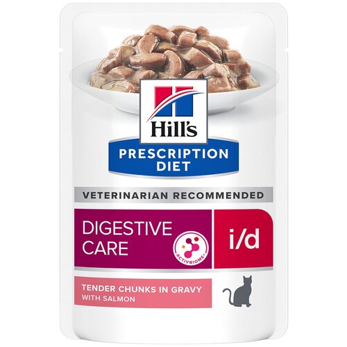   Hill's Prescription Diet i/d Digestive Care ActivBiome+ Salmon ( )  ,   ,  , 85  x 12    -     , -,   