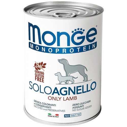  Monge Dog Monoprotein Solo       400  12 .   -     , -,   