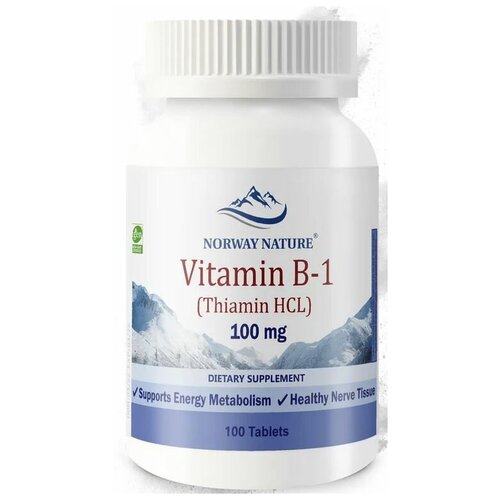 ���� Norway Nature Vitamin B-1 Thiamin HCL 100 �� (������� �-1 ������ �����������) 100 �������� (Norway Nature), ������ ������
