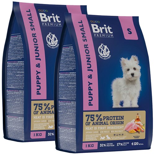  BRIT PREMIUM DOG PUPPY & JUNIOR SMALL          (1 + 1 )   -     , -  