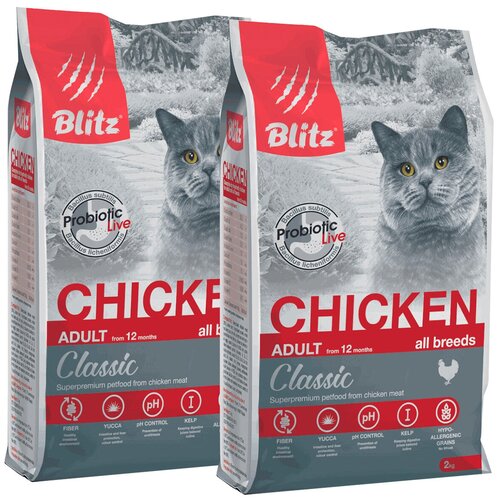  BLITZ CLASSIC ADULT CAT CHICKEN      (2 + 2 )   -     , -,   