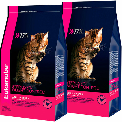  EUKANUBA CAT ADULT STERILISED/WEIGHT CONTROL    ,       2 .(1,5 + 1,5 )   -     , -  