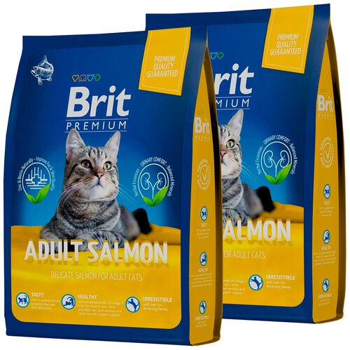  BRIT PREMIUM CAT ADULT SALMON      (0,8 + 0,8 )   -     , -,   