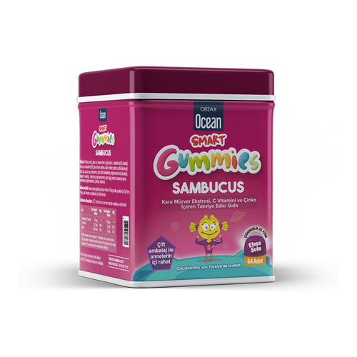 ���� ORZAX Smurt Gummies Sambucus ������ ������ ����������� ������� 64 ��, ������ ������