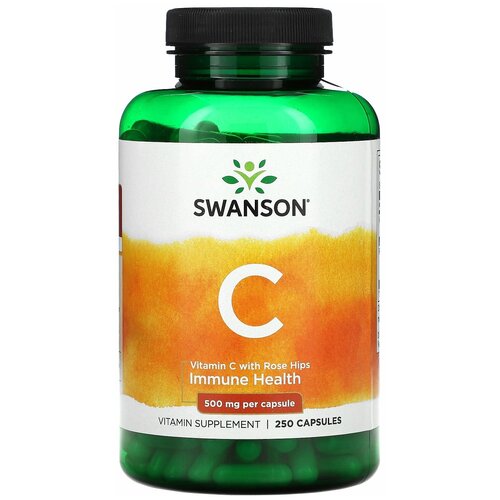  Swanson Vitamin C W/Rose Hips 500 mg 250    -     , -  