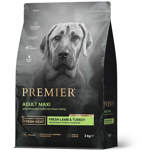      Premier Dog Fresh Lamb&Turkey ADULT MAXI (         ) 3 .   -     , -  