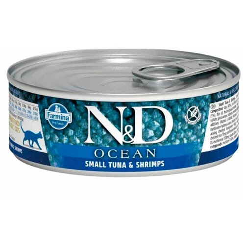  Farmina N&D Cat Ocean Tuna & Shrimp          - 70   24    -     , -,   