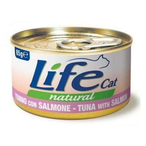  [94451] Lifecat tuna with salmon 85g -         85 . , 94451 (2 )