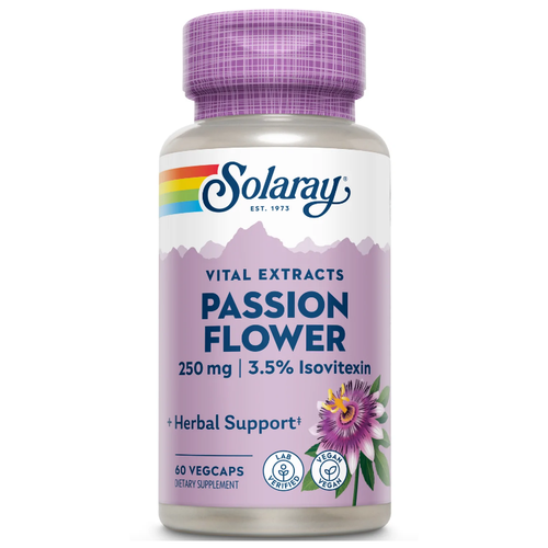 ���� Solaray Guaranteed Potency Passion Flower Aerial Extract (�������� ����������) 250 �� 60 ������, ������ ������