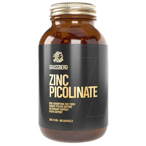 ���� Grassberg Zinc Picolinate ����., 15 ��, 498.4 �, 180 ��., ������ ������