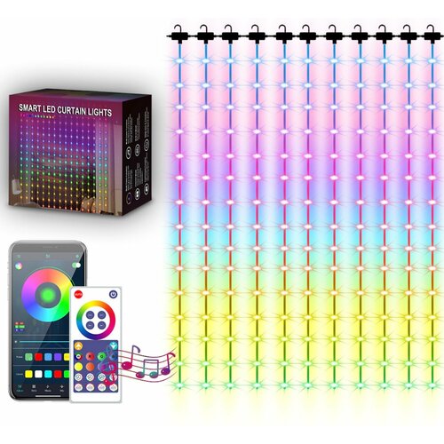  - Smart led curtain lights RGB 3  2     -     , -  