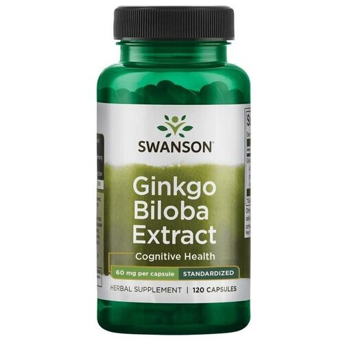 ���� ������� SWANSON Ginkgo Biloba Extract, 80 �, 60 ��, 120 ��., ������ ������