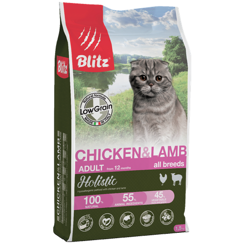       Blitz Holistic Adult Cat Chicken & Lamb,    , 5    -     , -,   