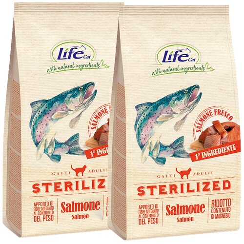  LIFECAT ADULT STERILIZED SALMON           (0,4 + 0,4 )   -     , -,   