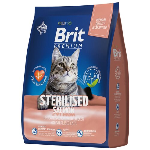  Brit Premium Cat Sterilized Salmon & Chicken          , 0,4, 1   -     , -,   