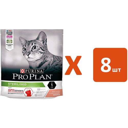  PRO PLAN CAT OPTISENSES STERILISED SALMON             (0,4  8)   -     , -,   