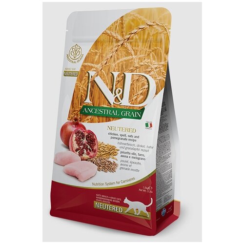    Farmina N&D Ancestral Grain Neutered, ,      ,   , 1.5    -     , -,   